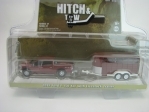  Ford F-150 XLT with Livestock Trailer 1:64 Hitch & Tow Greenlight 32270-D 
